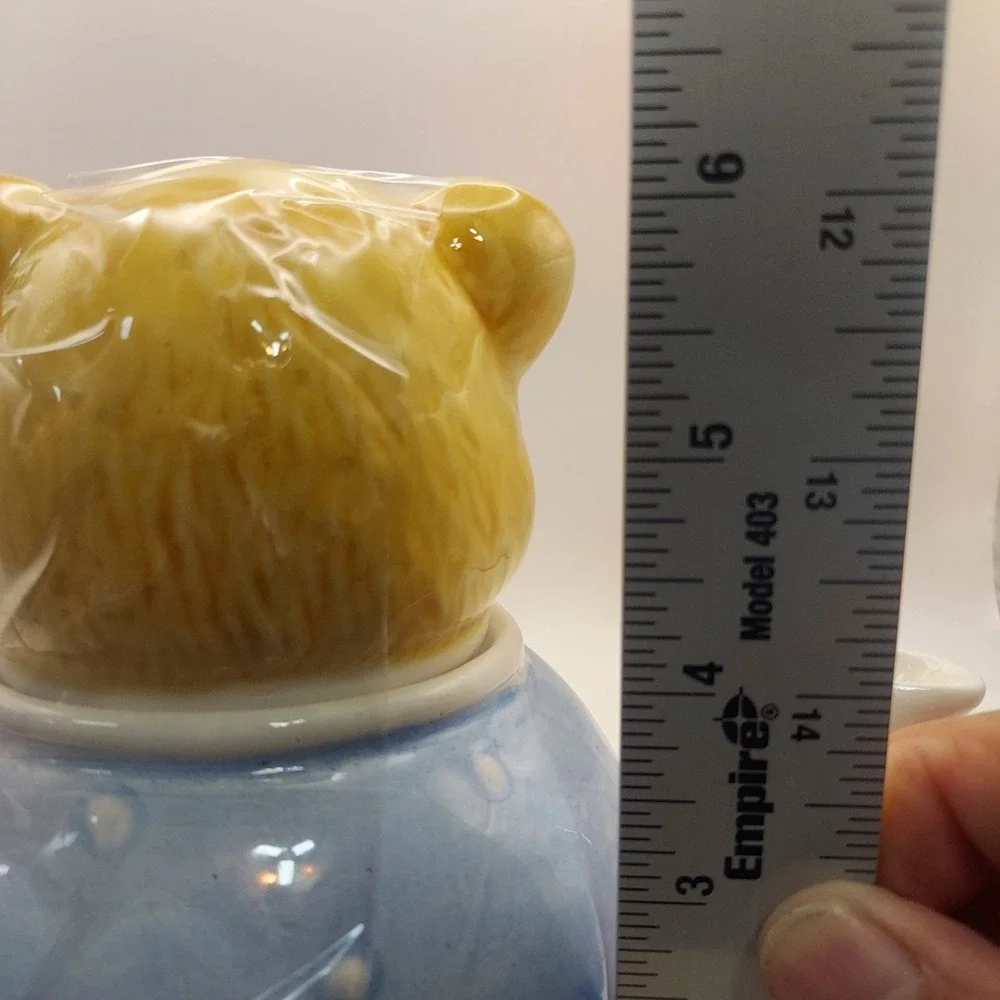 Giftco‎ Bear Teapot Blue Novelty Ceramic Collectible Kitchen Decor Cute